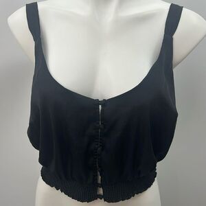 Intimately Free People cropped black large top
